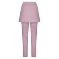 thumbnail image 4 of felwors Skirted Leggings for Women Tennis Golf Skorts Capris Gym Yoga Athletic Skirt with Leggings Stretchy Running Clothing Pink for Size L, 4 of 8
