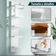 thumbnail image 2 of Estantería de Pared de 5 Niveles, Repisas Flotantes Blancas para Almacenamiento – Diseño Vertical en Torre, Estilo Lack Ahorra Espacio, Organizador para Recámara y Sala (White), 2 of 4