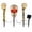 B, variant on Solar Halloween Skull Ground Stake Lights Glowing Red Eye Skeleton Hand Pathway Stakes Outdoor Yard Haunted House Decor