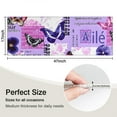 thumbnail image 5 of Purple Butterfly Flower Text Pattern Kitchen Rug Mat,Kitchen Runner Rugs Non Skid Washable,Decorative Kitchen Floor Mats for Kitchen,Sink,Laundry,17"X47", 5 of 5