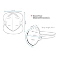 thumbnail image 3 of Well Before N95 Mask - NIOSH Approved (White, Pack of 50), Lightweight design, Breathable and comfortable for long periods of wear, N95 Masks For Adults helps filter Pollen and Dust, Universal Fit, 3 of 7