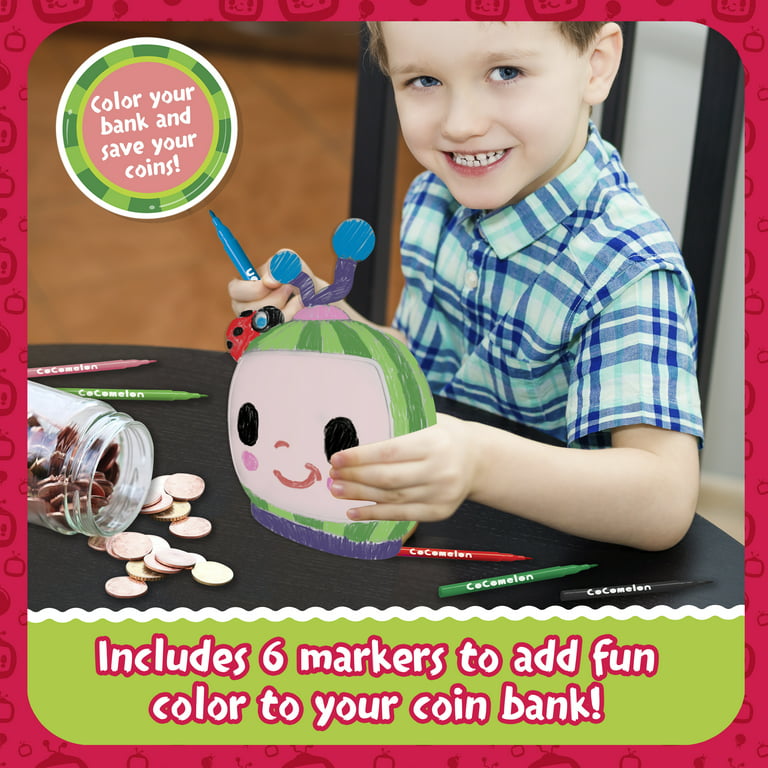 Traveling Coloring Kit, Kids Piggy Bank, DIY Kids Craft Kits for