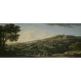 thumbnail image 2 of Claude-Joseph Vernet 18x10 Gold Ornate Wood Frame and Double Matted Museum Art Print Titled - Villa at Caprarola (1746), 2 of 4