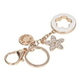 thumbnail image 3 of Five Leaf Clover Keychain, Car Keychain Multi Purpose Beautiful Practical Fashionable Wide Application  For Gifts For Decoration Black,White, 3 of 8