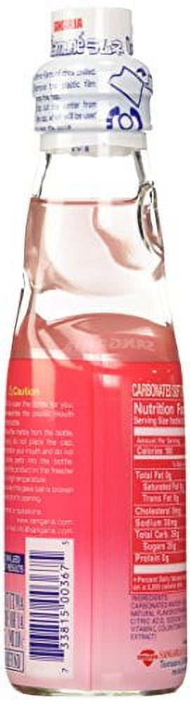 Sangaria Ramune Marble Soft Drink Strawberry Flavor 6 Pack