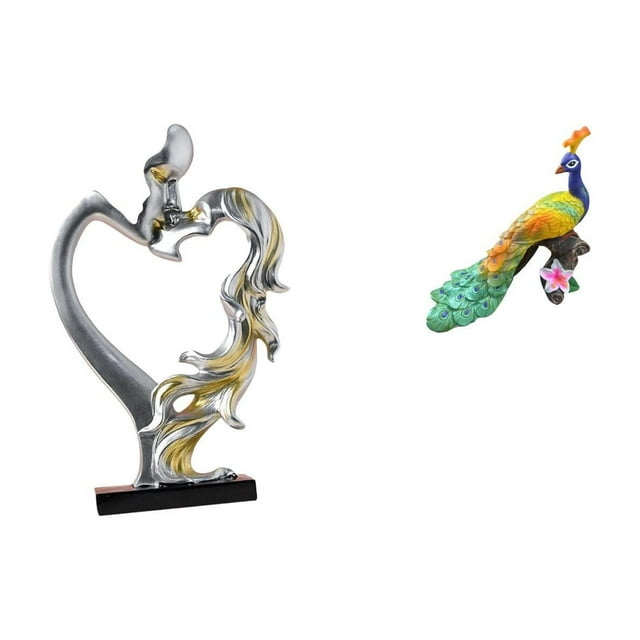 Estatua de pareja besándose, figura de , escultura de resina, adorno creativo de escritorio, ideal para regalar, decoración del hogar, sala d