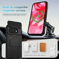 thumbnail image 2 of Case for Google Pixel 9a 6.3" with Invisible Fold Holder Stand, MagSafe Magnetic Wireless Charging,Sliding camera casing,Shockproof Dropproof Tough Rugged Protective Case Cover,Black, 2 of 10
