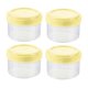 thumbnail image 1 of 4 botellas pequeñas para apretar minicontenedores transparentes multifuncionales para condimentos tarros de especias vacíos para pícnic al Redondo Amarillo shamjiam, 1 of 8