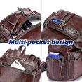 thumbnail image 4 of Mochila vintage Mujer Bolso de cuero Mochila Mujer Bolsos Mochila Escuela, 4 of 4
