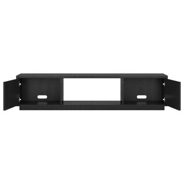 Dorian Rectangular TV Stand for TV's up to 78" in Black Grain