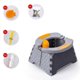 thumbnail image 1 of Orinal portátil con asiento de entrenamiento para niños pequeños, orinal de viaje plegable, asiento de inodoro con bolsa de limpieza de 30 Uds para viajar a casa, 1 of 5