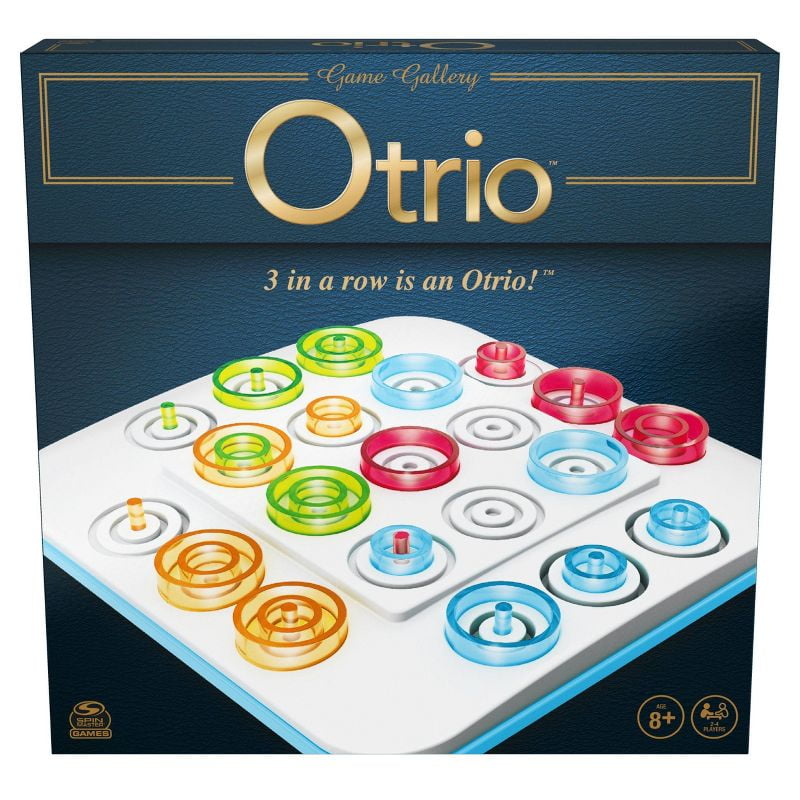 Otrio Board Game Red Green Orange Pieces 24 Players Ages 8+