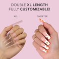 thumbnail image 5 of Puntas para uñas Kiara Sky, no curvas en C, cuadradas, transparentes, 500 unidades, longitud XXL, 5 of 5