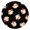 Black Christmas Santa, variant on White Christmas Tree Pattern Round Fitted Tablecloth with Elastic Edge,Dining Table Cover Waterproof,Outdoor Round Tablecloth for Camping,Dining,Indoor and Outdoor