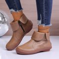 thumbnail image 2 of EKVAHL Vintage Arch Support Ankle Boots for Women Low Heel Leather Sneakers Fashion Lace Up Zipper Booties Lightweight Slip On Wide Width Boots Casual Walking Short Bootie Ladies Flat Heel Booties, 2 of 4