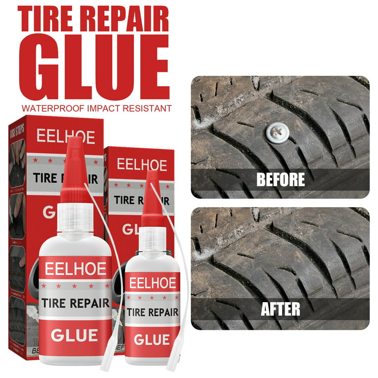 Rubber Cement Tire Repair - Safe Water Resistant Bike Tire Repair Glue 30ml  | Tire Puncture Repair Glue