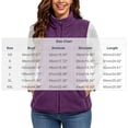 thumbnail image 4 of VBVC Women's Lightweight Fleece Vest with Pockets , Zip Up Warm Sleeveless Jacket For Women, XS-2XL, 4 of 9