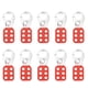 thumbnail image 1 of Safety Hasp Lock Colorfast Speay Sala de escape Props ACCESORIOS DE ALUMINIO DE 6 AGUJOS MA064 E Multifunción Bloqueo y etiquetado HS-01L 10 Piezas Yuarrent TO001355-01B, 1 of 7