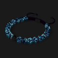 thumbnail image 2 of Purple Elixir | Silver | Firefly Glass Macrame Bracelet, 2 of 9