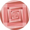 thumbnail image 1 of Ahgly Company Machine Washable Indoor Round Transitional Pastel Pink Area Rugs, 3' Round, 1 of 7