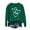 Army Green, variant on QUNYINEY Love Heart Sweatshirts for Women Crew Neck Casual Long Sleeve Black Tops Pullover Drop Shoulder Loose Sweatshirts