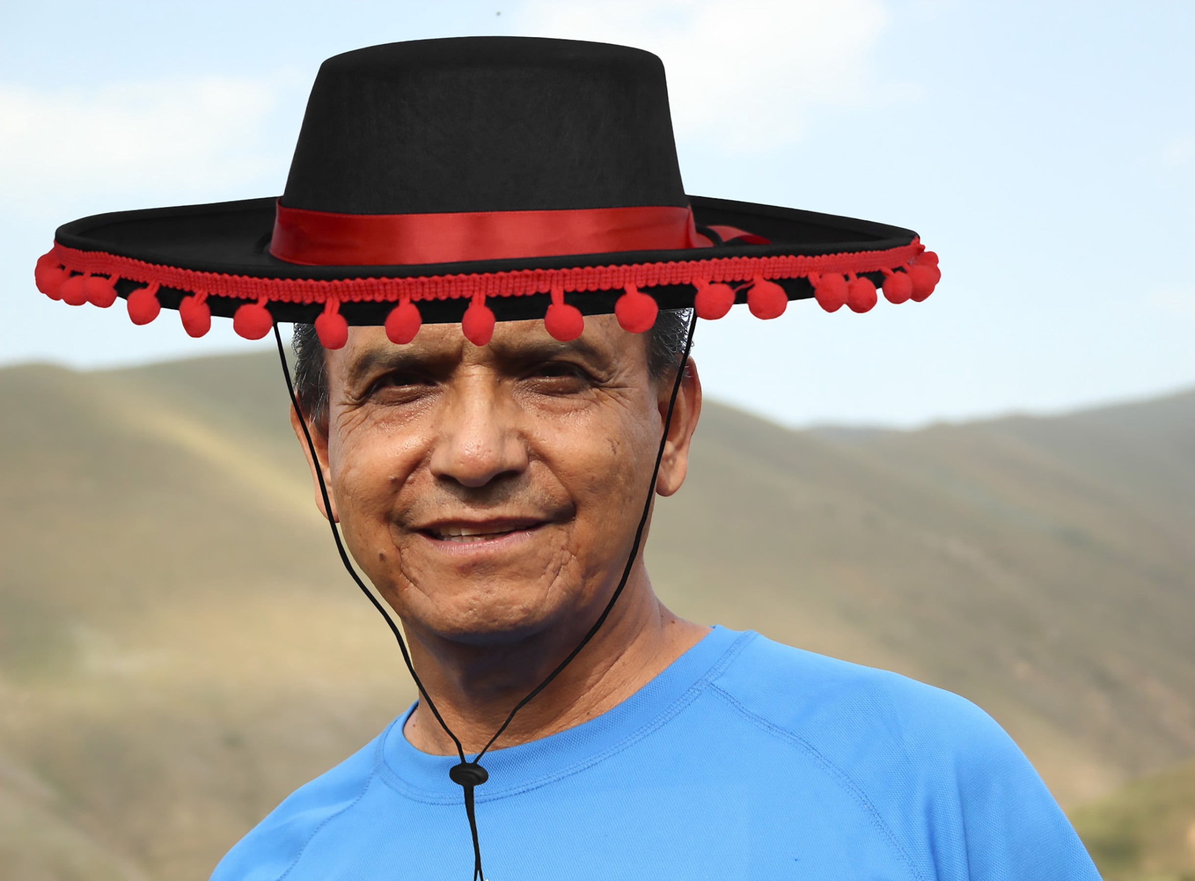 ??? ?? ???????? ??????? ??? Black and Red Matador Spanish Bull Fight Sombrero Hat for  main image 4