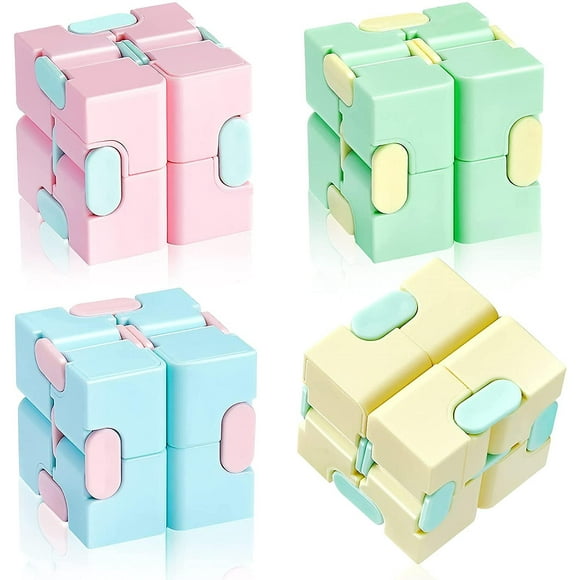 Ssxjv Infinity Cube Toy,hand-held Magic Sensory Stress Cube Toy For Adults Kids(classic Style)