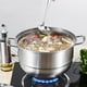 thumbnail image 5 of UTENSILIOS DE COCINA DE ACERO INOXIDABLE, DESERO APILABLE DE MÚLTIPLES CAPAS CONTA DE VIDRIO TEMPLADO, OLLA DE MULTIUSO PARA VERDUAS, MARISCOS, INDUCCIÓN, GAS, ESTUFA, 5 of 7