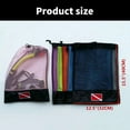 thumbnail image 5 of Drawstring Scubas Diving Snorkeling Weight Belt Pocket Mesh Underwater Pouch Bag, 5 of 16