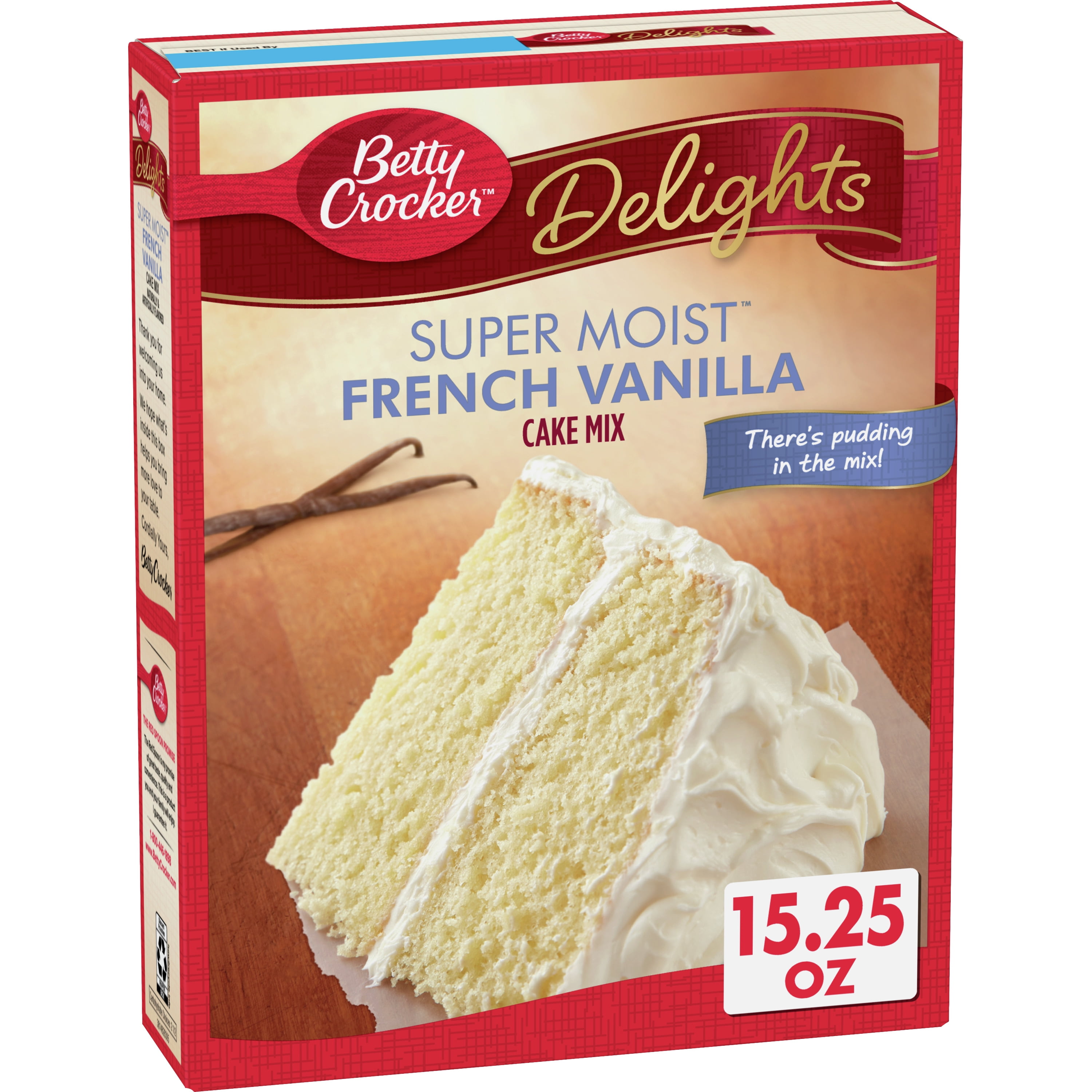Betty Crocker Super Moist Vanilla Cake Mix 15 25 Oz Walmart Com