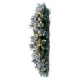 thumbnail image 3 of Vickerman 36" Flocked Jackson Pine Artificial Pre-Lit Wreath with 100 Warm White Lights and 195 PVC Tips, 3 of 5