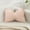 Pink, variant on YIMWNYI Bow Pillow, Solid Color Sofa Cushion, Two-Purpose Lumbar Support, Decorative Home Accent, Comfortable and Washable Pillow, Eco-Friendly Fabric