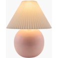 thumbnail image 3 of Livabliss Table Lamps, 20" Stellar Traditional Bedside Nightstand Table Lamp for Bedroom Living Room Office, Pink Body with White Shade (20"H x 19"W x 19"D), 3 of 3