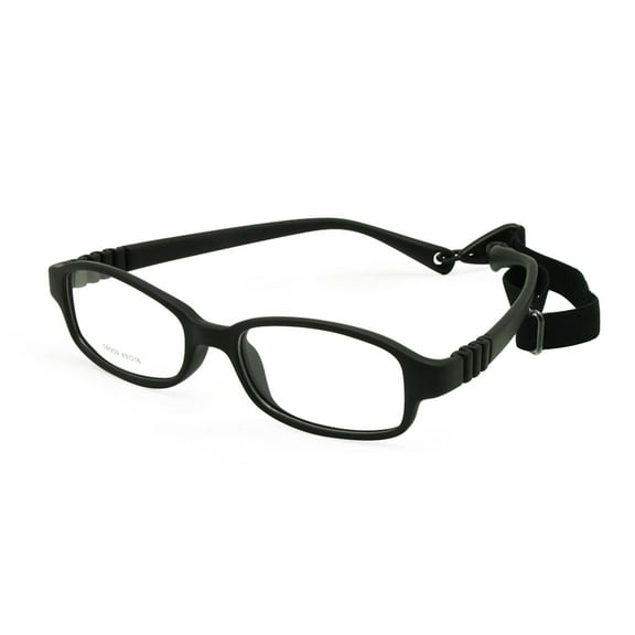 Boys Girls Optical Glasses Frame with Strap Size 49-16 No Screw Flexible One-piece Kids Glasses with Cord Age 6-8Yrs