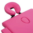 thumbnail image 3 of vidaXL Foldable Massage Table 2 Zones Aluminium Pink, 3 of 5