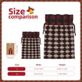 thumbnail image 2 of Color Matching Linen Bundle Mouth Gift Bag Can Be Used For Daily Small Items Crimson Modern Houndstooth Texture_3 Medium, 2 of 8