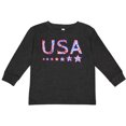 thumbnail image 3 of Inktastic Fourth of July USA Red, White, and Blue Boys or Girls Long Sleeve Toddler T-Shirt, 3 of 5