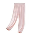 thumbnail image 1 of Odeerbi 3-14 Años Niños Niñas Hielo Seda Pantalones de Ejercicio de Secado Rápido Deportes Jogger Pantalones Verano Sunscreen Casual Joggers, 1 of 4