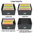thumbnail image 4 of 5200&deg;F Upgraded Fireproof Document Box & Fireproof Expanding File Folder, 2 Layer File Cabinet Organizer with lock,Collapsible Water Resistant St, 4 of 9