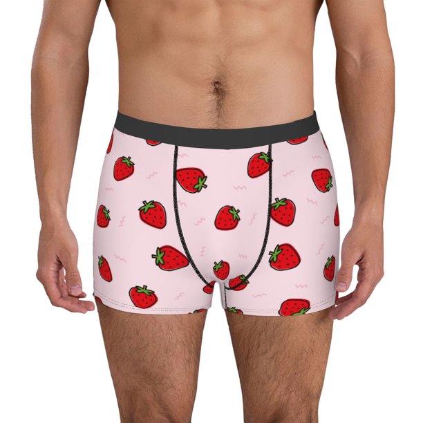 Fotbe Strawberry Calzoncillos Tipo Boxer con Bolsa de Soporte Total para Hombre, X-Temp Fresco, Transpirable y de Secado Rápido-Medium