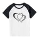 thumbnail image 3 of Blusas y camisas de manga corta con cuello redondo para niños y niñas, blusa de manga corta con estampado de cuello redondo, 3 of 7