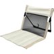 thumbnail image 3 of Silla de camping con respaldo, asiento de suelo plegable, ideal para jardín o exteriores. Beige, 3 of 9