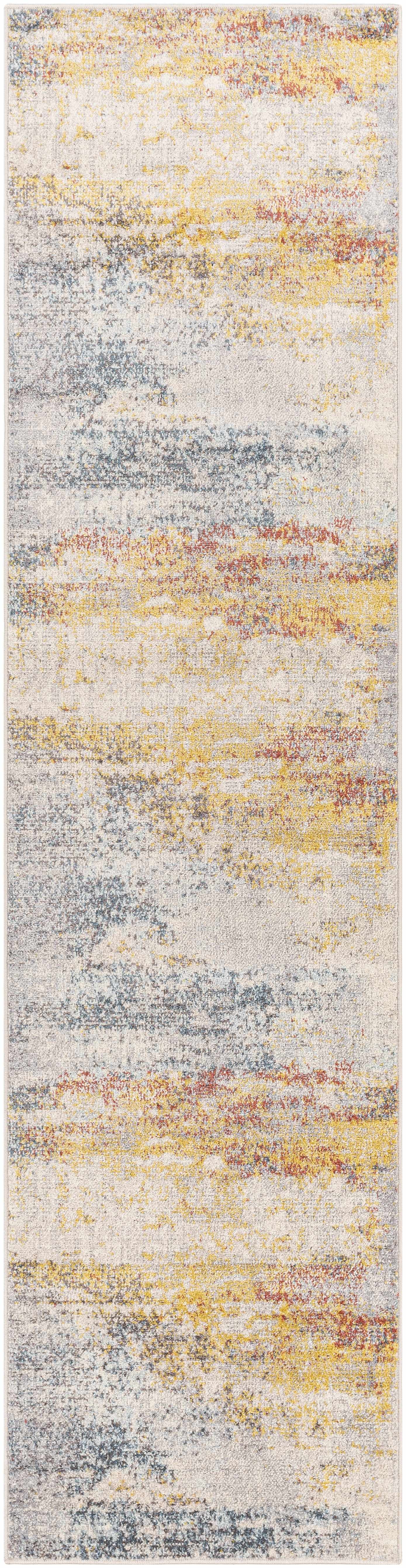BoutiqueRugs Alexandra Contemporary Area Rug - Navy, Ice Blue, Gray - 7'10" Round