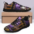 thumbnail image 4 of Boston Terrier Witch Switch Halloween Running Shoes Sneakers Mesh Black Size 9, 4 of 5