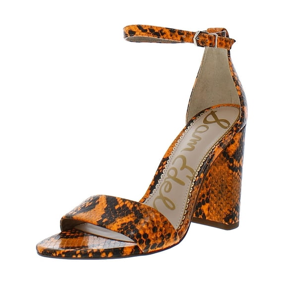 Sam Edelman Womens Yaro Leather Block Heel Evening Sandals