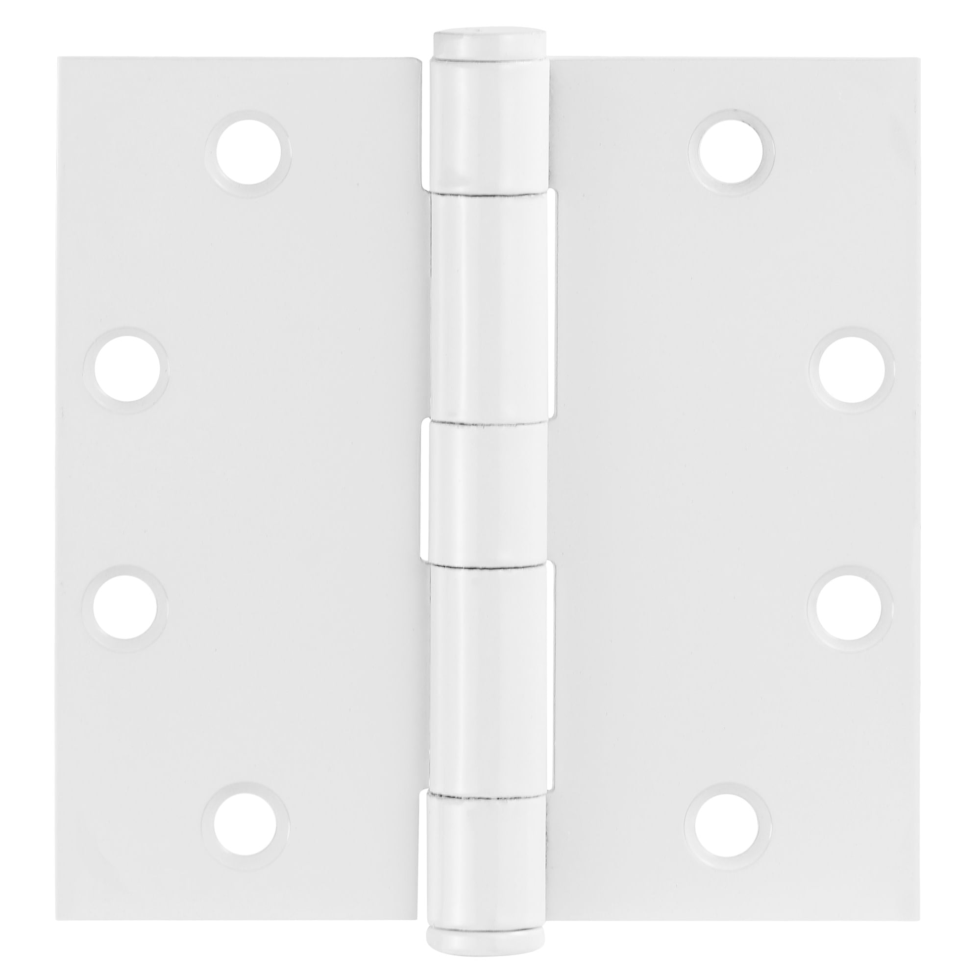 Design House 6-Pack 4.5" H x .625" Radius Square Butterfly Interior/Exterior Door Hinges, White