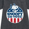 thumbnail image 2 of Peanuts - Snoopy Go Vote - Toddler & Youth Girls Fleece Dress, 2 of 5