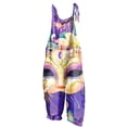 thumbnail image 3 of QATAINLAV Mardi Gras Outfit for Women Cotton Linen Sleeveless Adjustable Strap Jumpsuits Holiday Loose Wide Leg One Piece Pants with Pockets Multicolor S Weekly Sale, 3 of 6