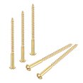 thumbnail image 1 of Vis en Bois M4 x 60mm Tête Ronde Fendue Vis Auto-Tappante 50 Pcs, 1 of 7