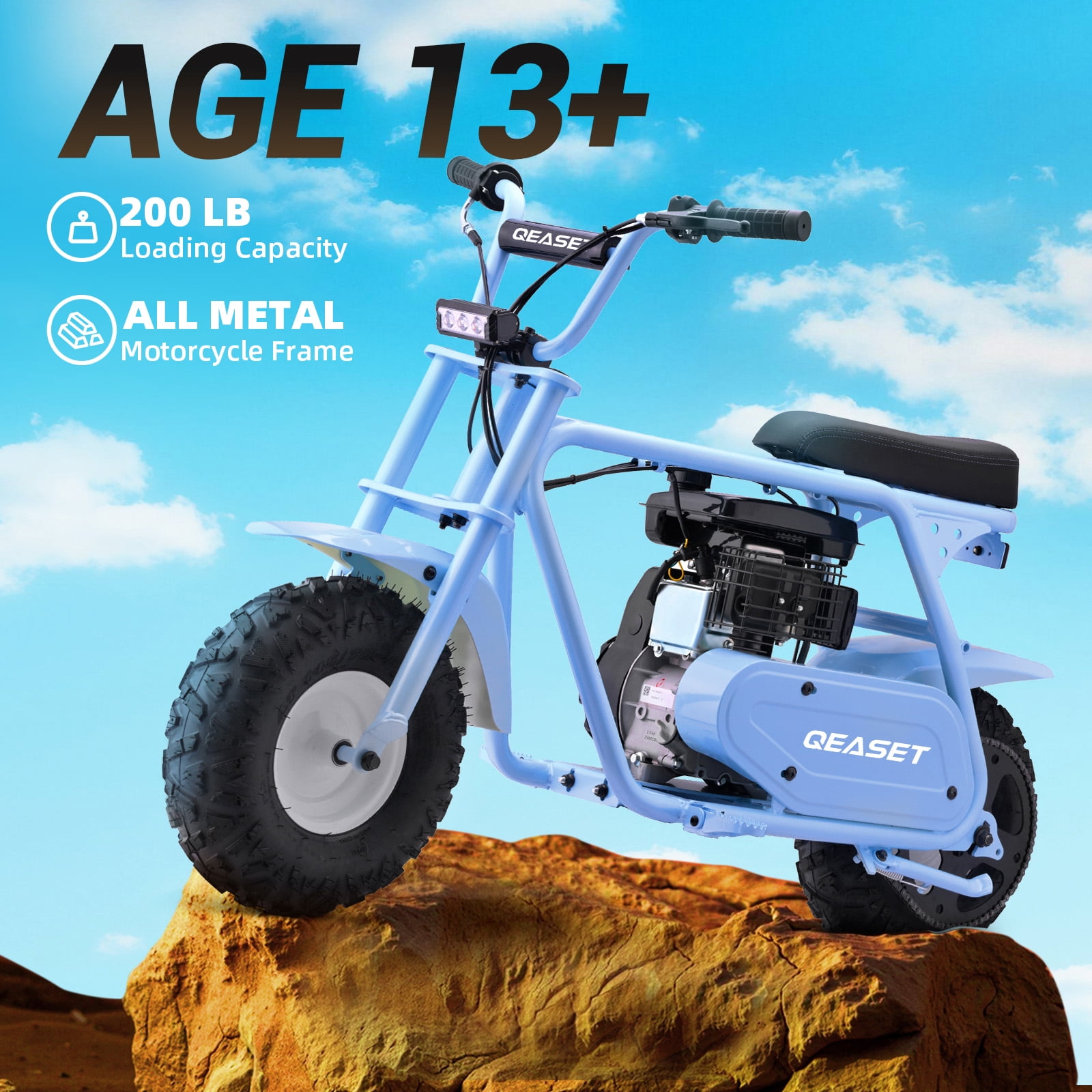 Arshin 99cc Gas Powered Mini Dirt Bike,High-Performance Off-Road